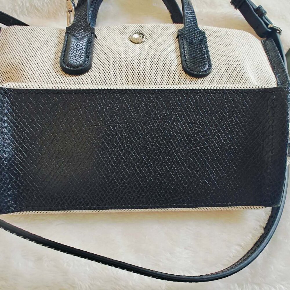 New LongChamp Essential XS Handbag Ecru Canvas Authentic - Picture 12 of 13